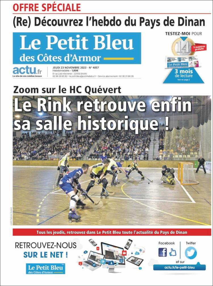 Portada de Le Petit Bleu (Francia)