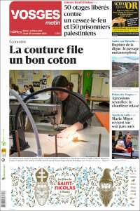 Portada de Vosges Matin (Francia)