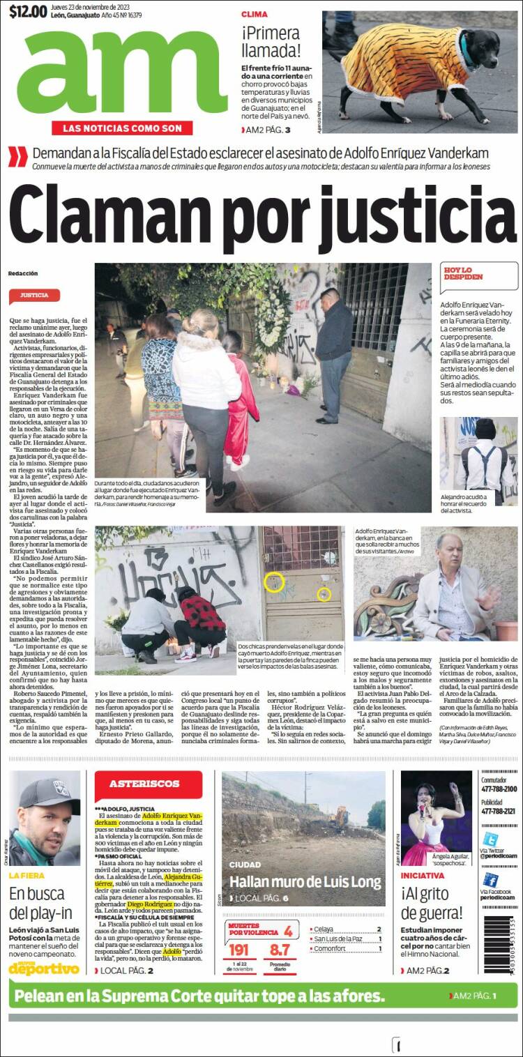 Portada de Al Día A.M. (M&eacute;xico)