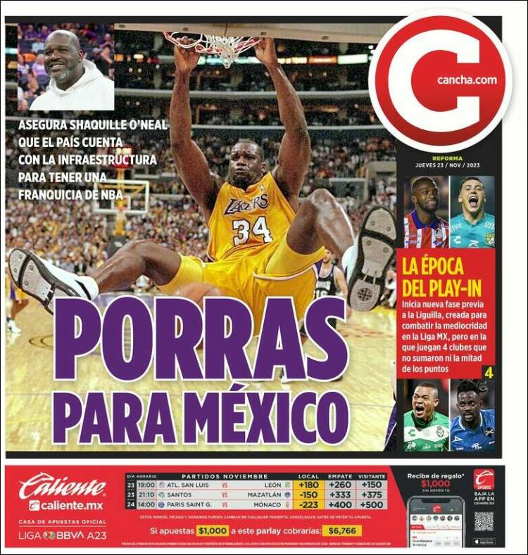 Portada de Cancha (M&eacute;xico)