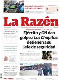 Portada de La Razón (M&eacute;xico)