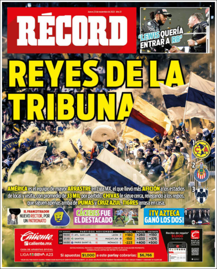 Portada de Record (M&eacute;xico)