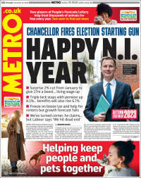Portada de Metro (United Kingdom)