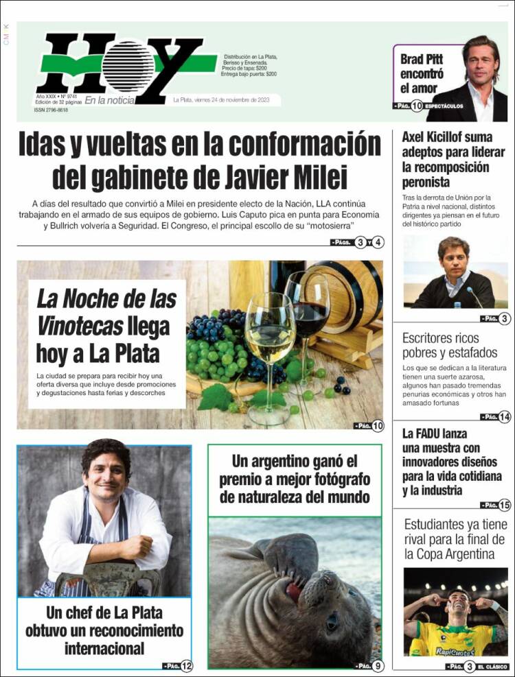 Portada de Diario Hoy (Argentina)