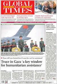 Portada de The Global Times (China)