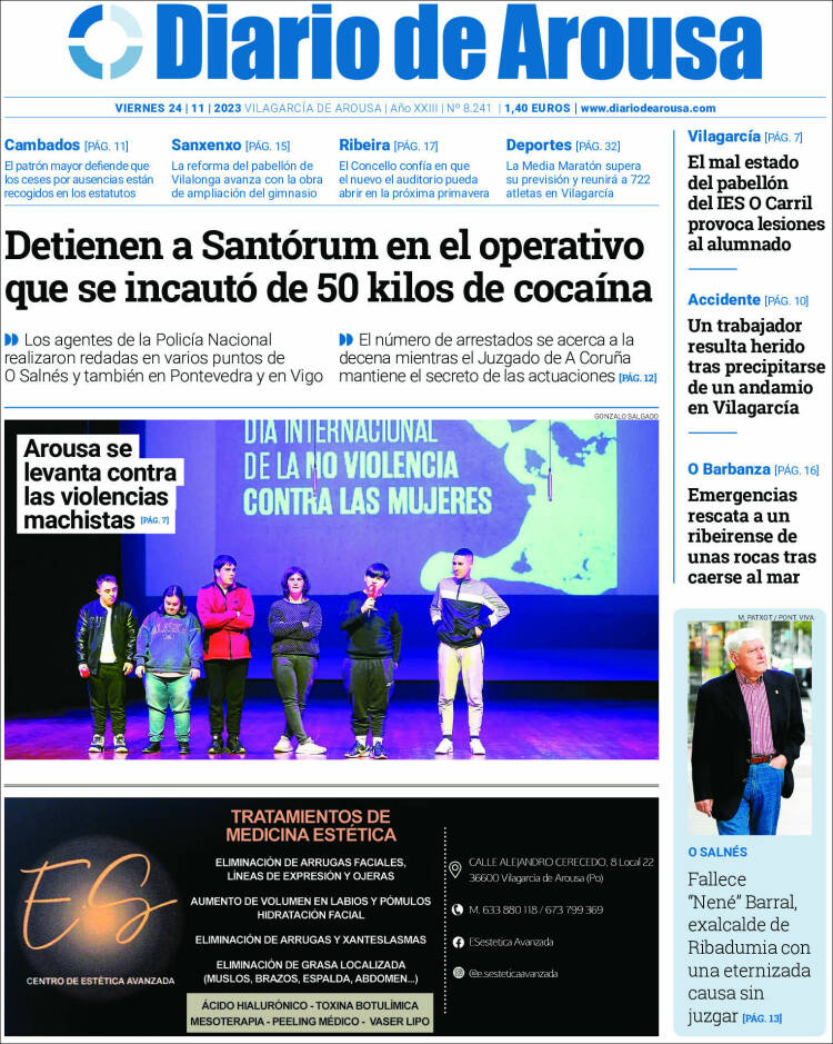 Portada de Diario de Arousa (España)