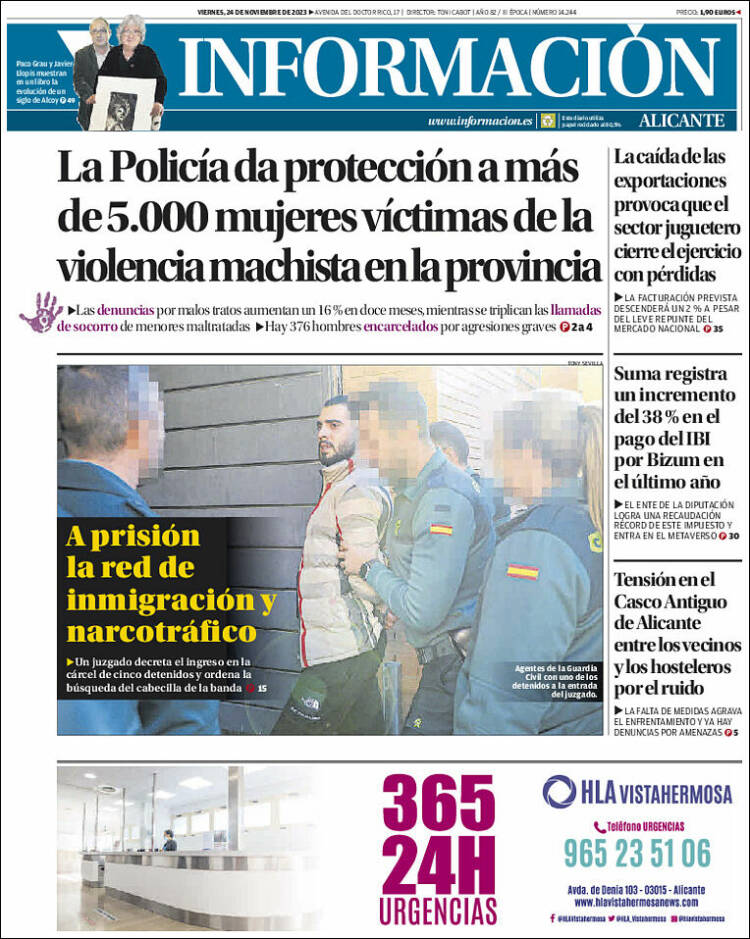 Portada de Diario Información (España)