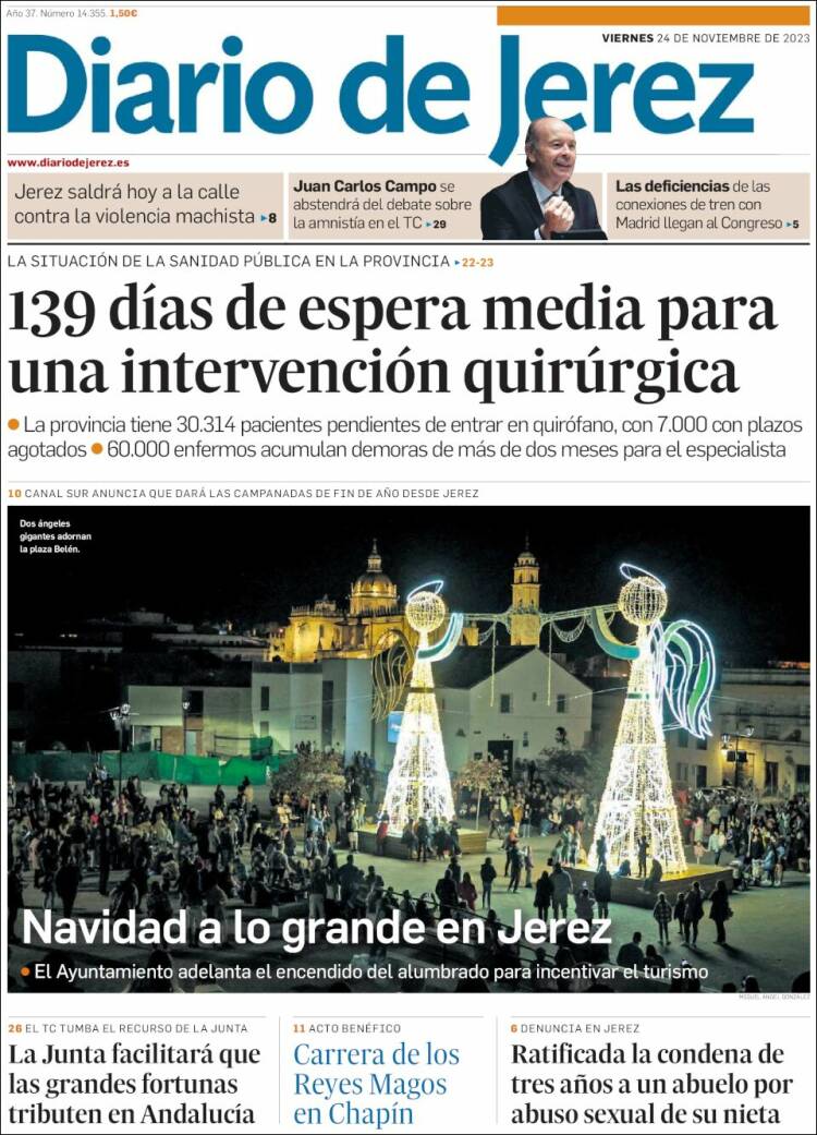 Portada de Diario de Jerez (España)