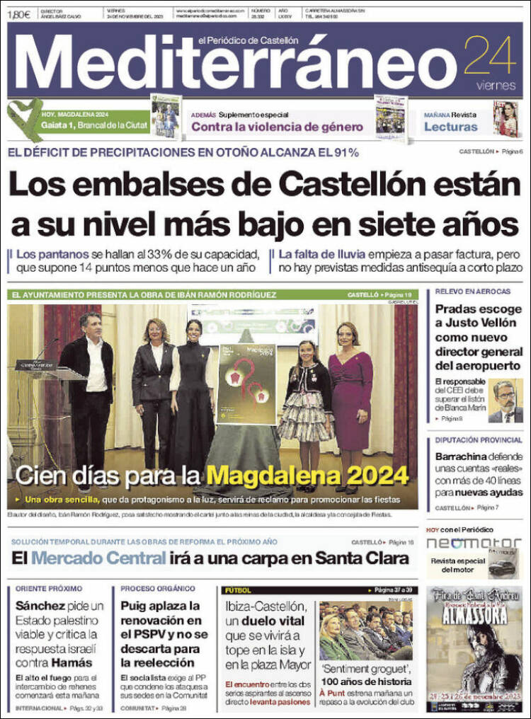 Portada de El Periódico Mediterraneo (España)