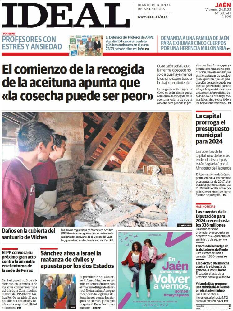 Portada de El Ideal de Jaén (España)