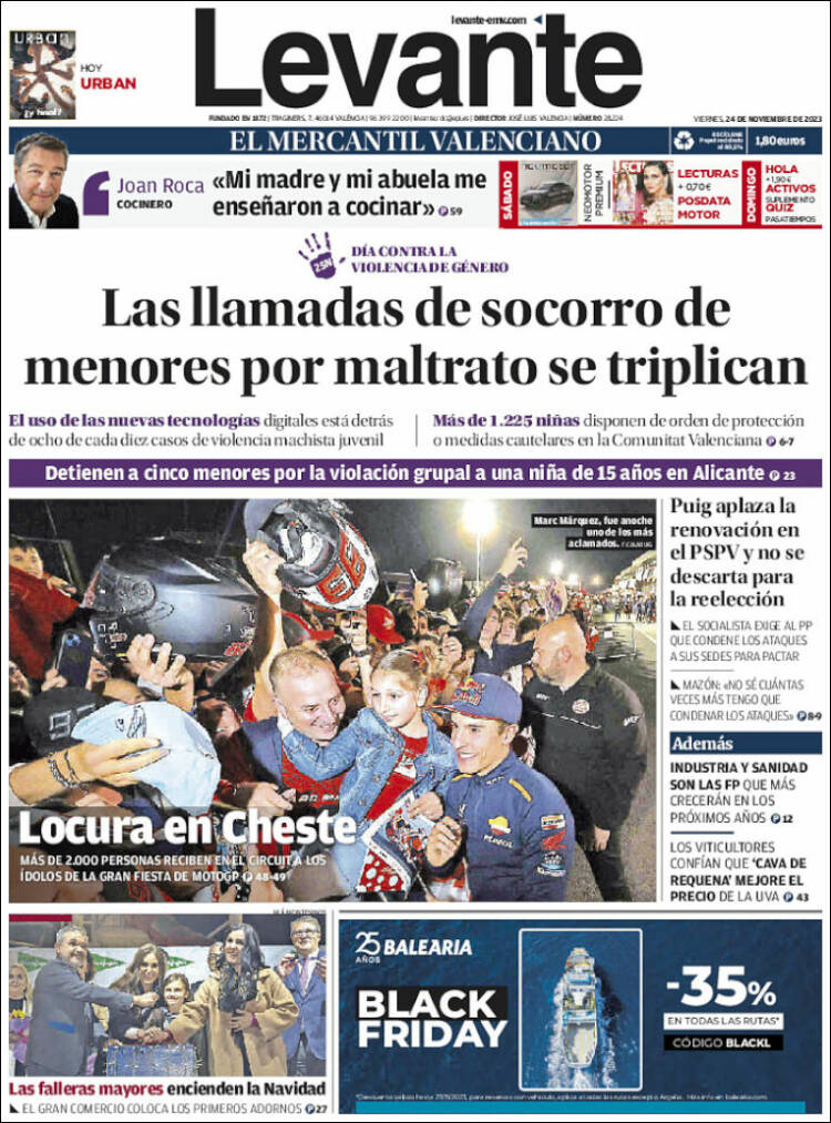 Portada de Levante (España)