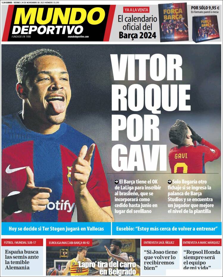 Portada de El Mundo Deportivo (España)