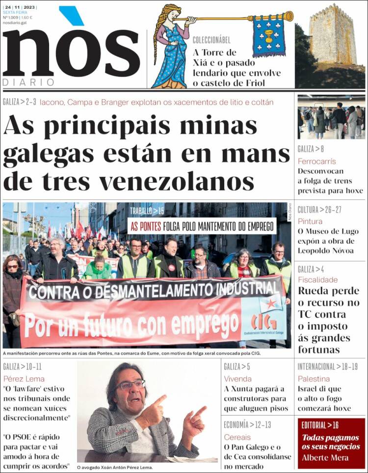 Portada de Nòs Diario (España)