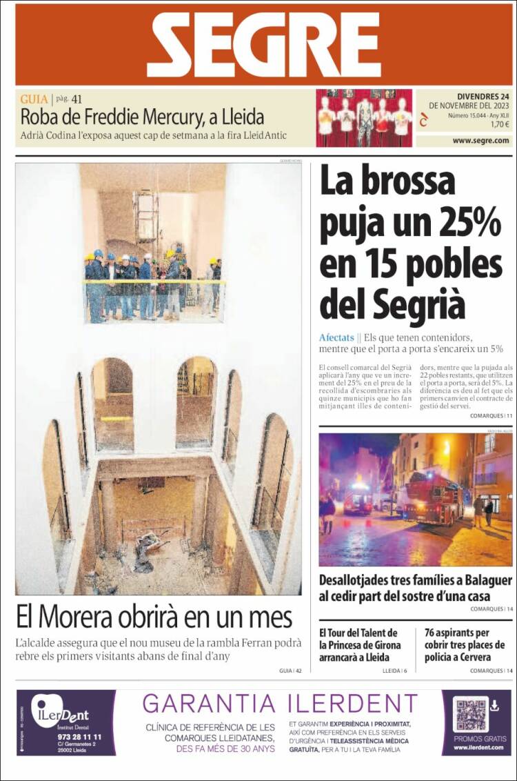 Portada de Segre (España)