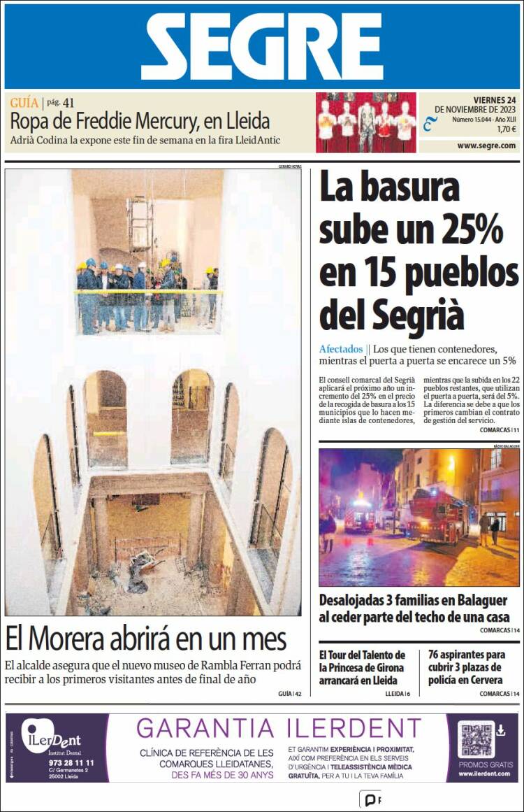 Portada de Segre  (España)