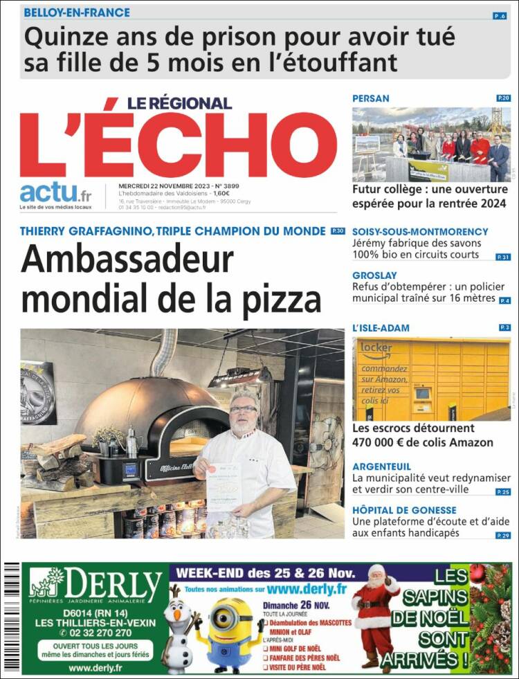 Portada de L'Echo de la Haute-Vienne (Francia)