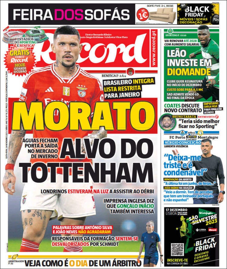 Portada de Record (Portugal)