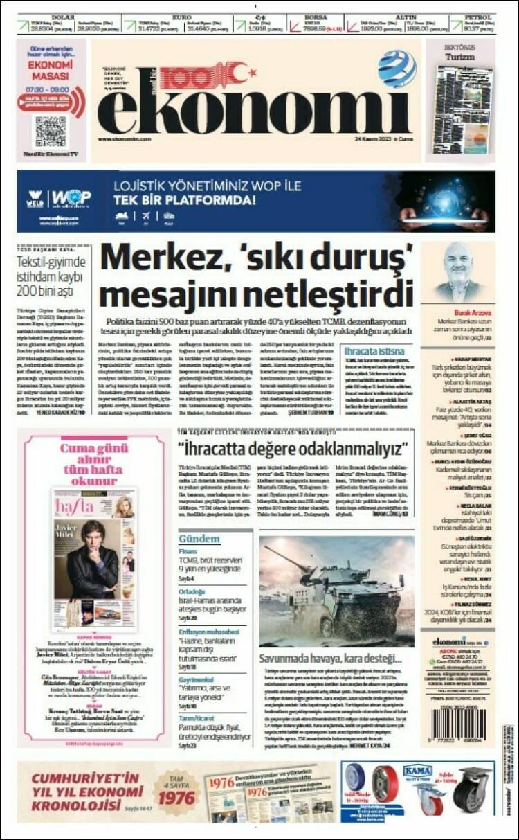Portada de Dünya (Turqu&iacute;a)