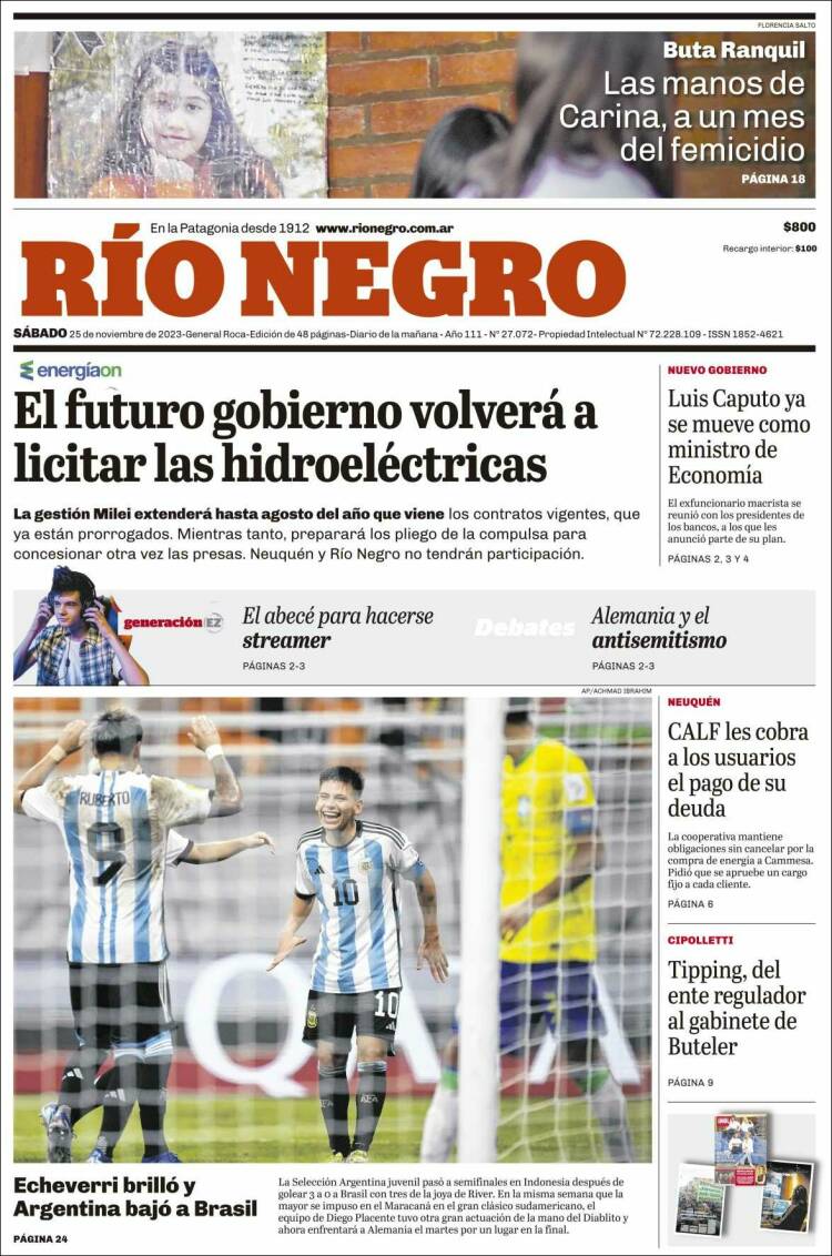 Portada de Rio Negro (Argentina)