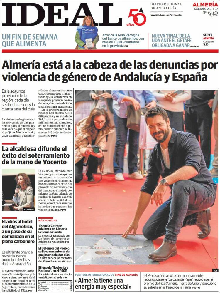 Portada de Ideal Almeria (España)