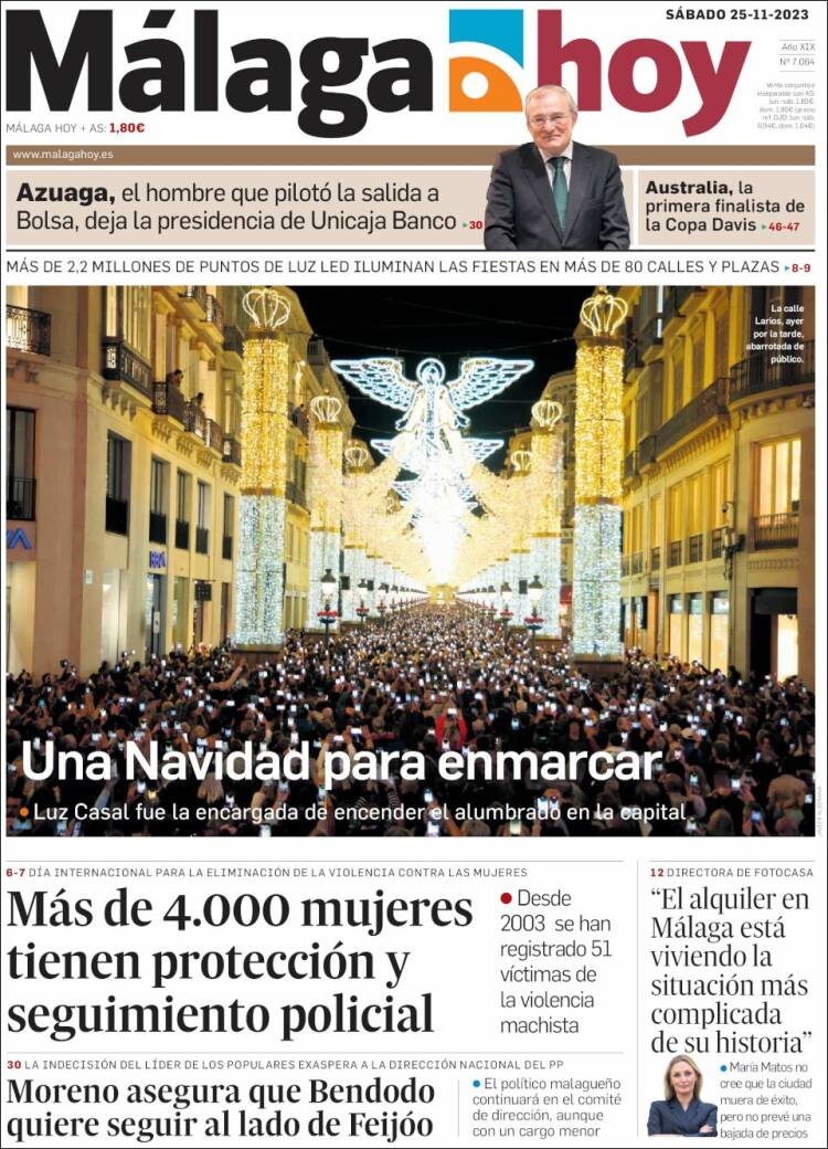 Portada de Málaga Hoy (España)