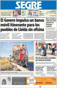 Portada de Segre  (España)