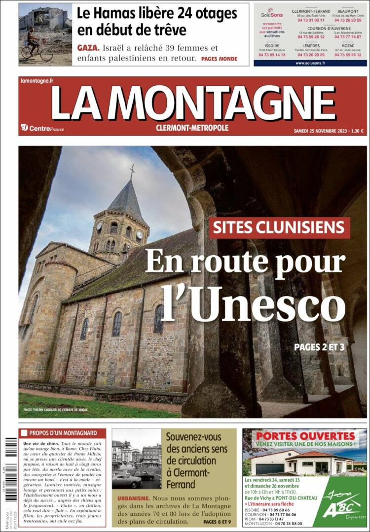 Portada de La Montagne (Francia)