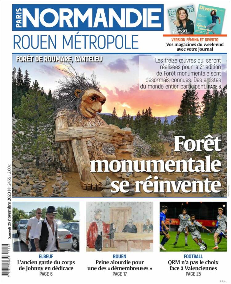 Portada de Paris Normandie (Francia)