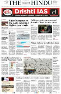 Portada de The Hindu (India)