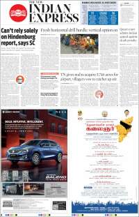 Portada de New Indian Express (India)