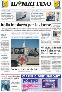 Portada de Il Mattino (Italia)
