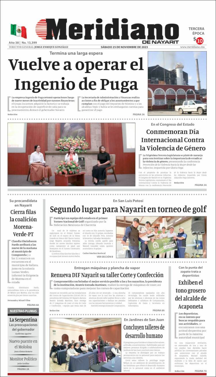 Portada de Meridiano (México)