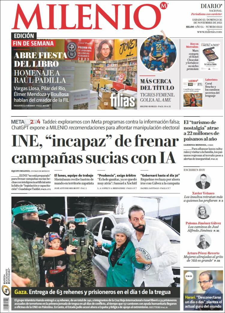 Portada de Milenio (México)