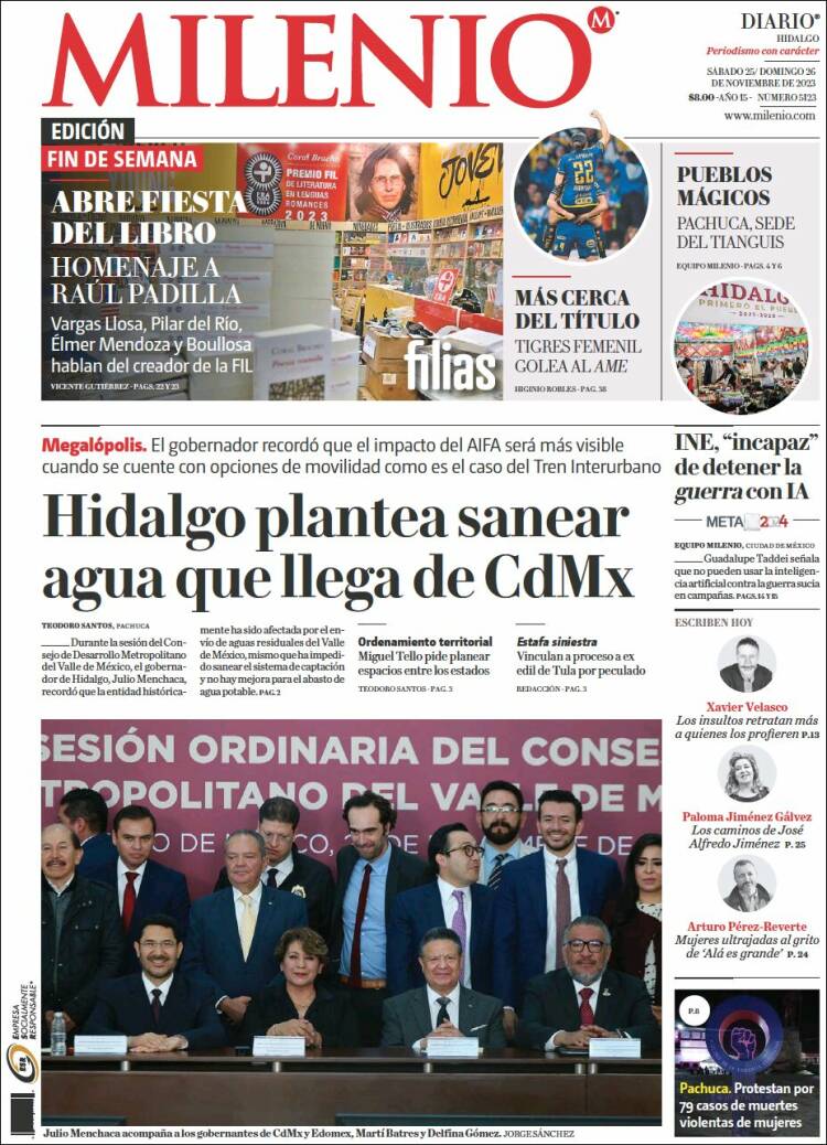Portada de Milenio de Hidalgo (México)