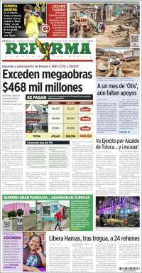 Portada de Reforma (México)