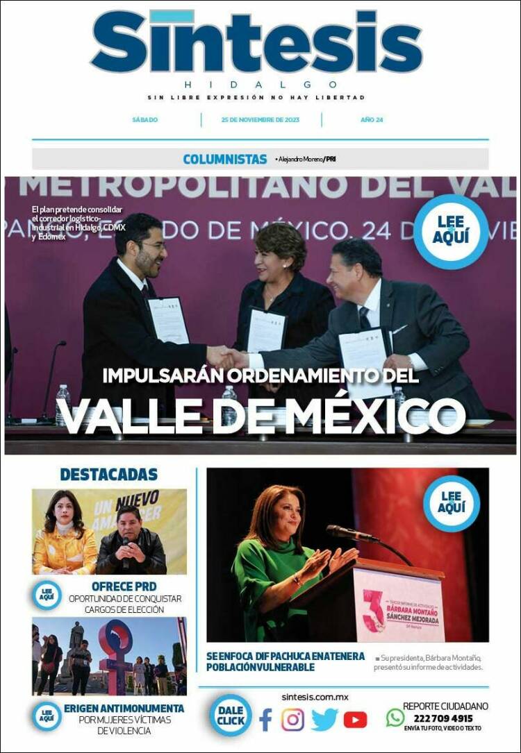 Portada de Sistesis - Hidalgo (México)