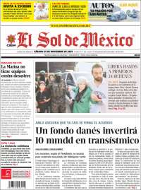 Portada de El Sol de México (México)