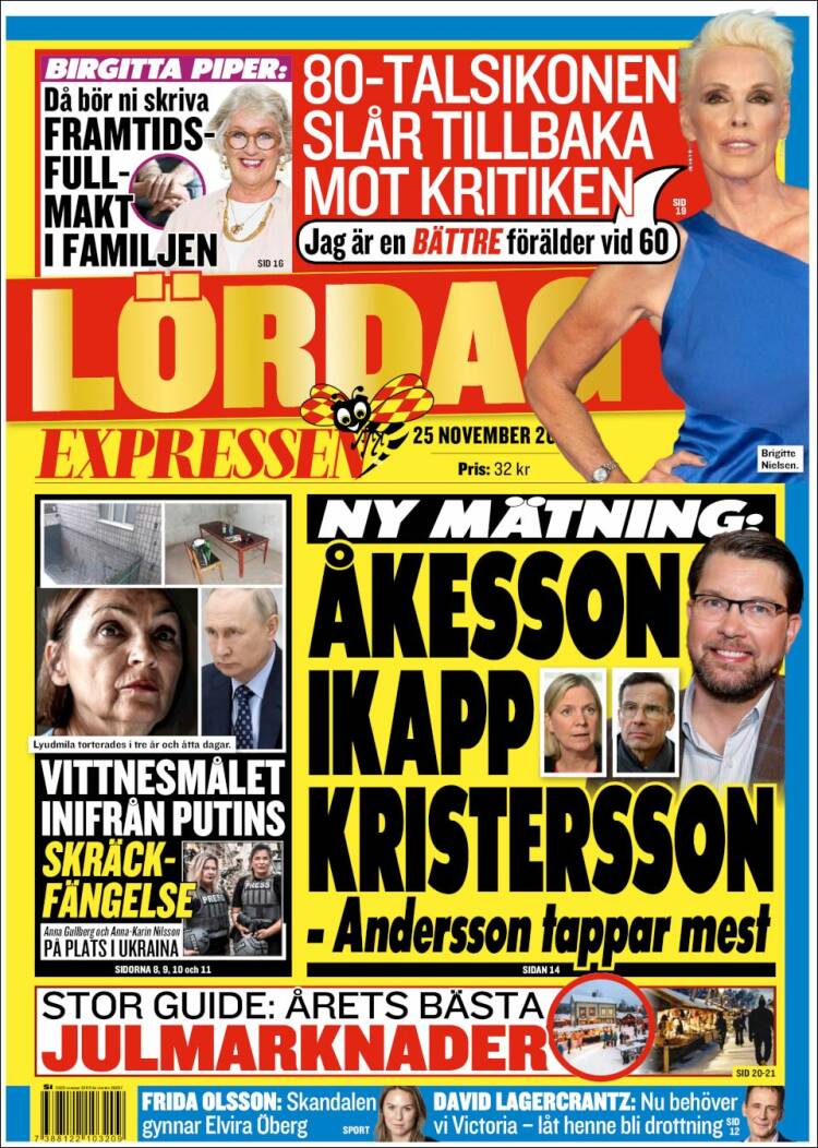 Portada de Expressen (Suecia)