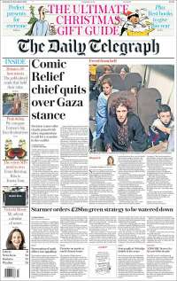 Portada de Daily Telegraph (Reino Unido)