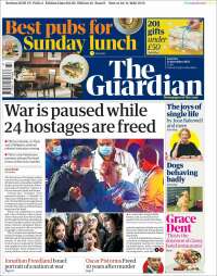 Portada de The Guardian (Reino Unido)