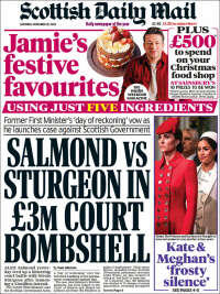 Portada de Scottish Daily Mail (Reino Unido)