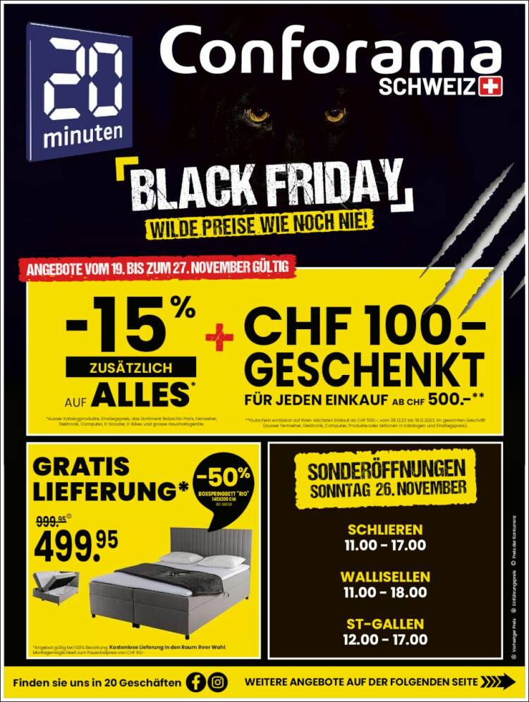 Portada de 20Minuten - Zürich (Suiza)