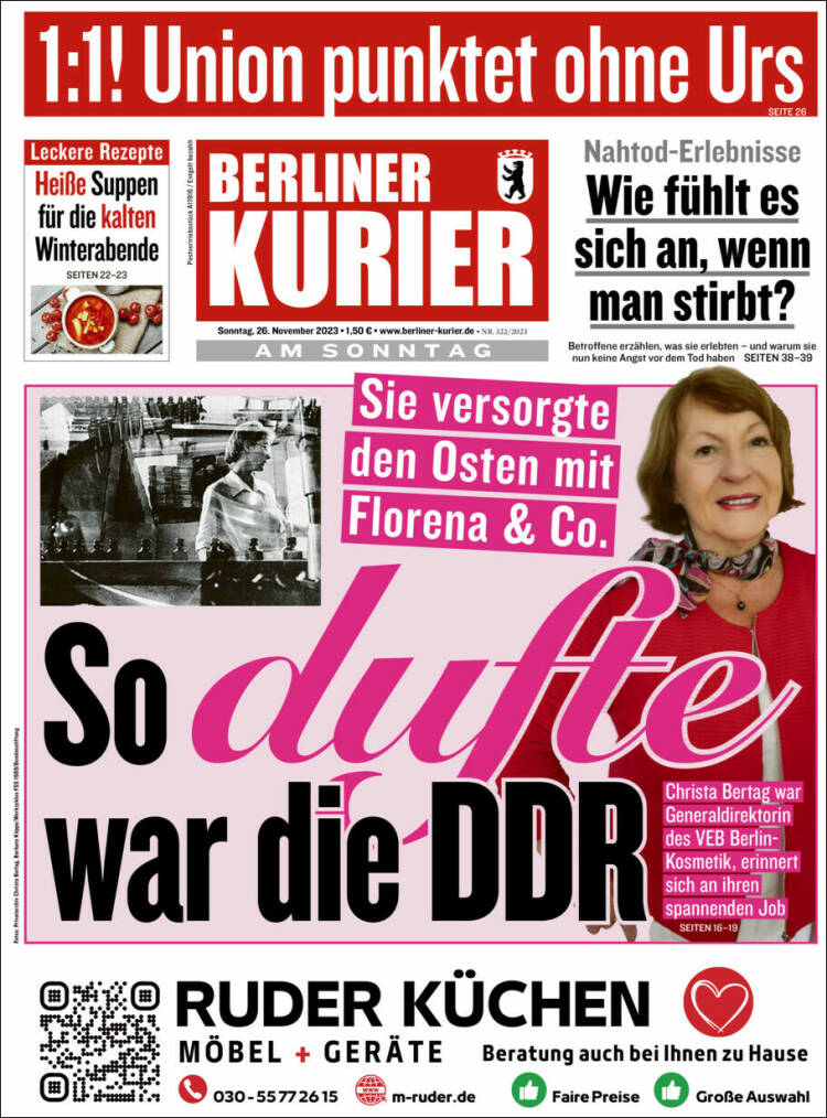 Portada de Berliner Kurier - Startseite BK (Alemania)
