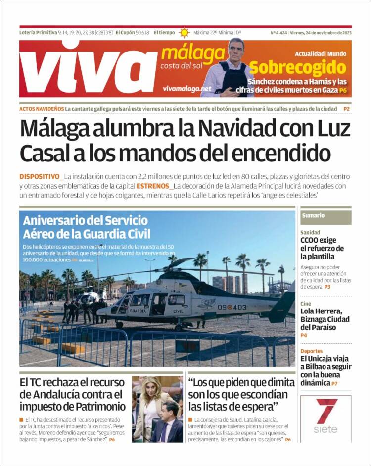 Portada de Viva Málaga (España)