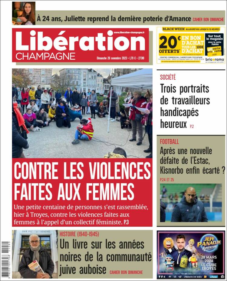 Portada de Libération Champagne (Francia)