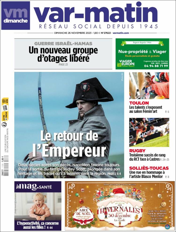 Portada de Var-Matin (Francia)
