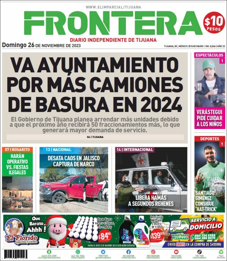 Portada de Frontera (M&eacute;xico)