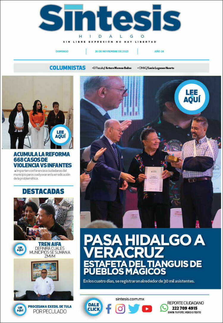 Portada de Sistesis - Hidalgo (M&eacute;xico)