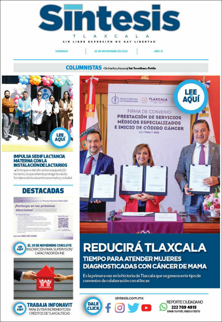 Portada de Síntesis de Tlaxcala (M&eacute;xico)
