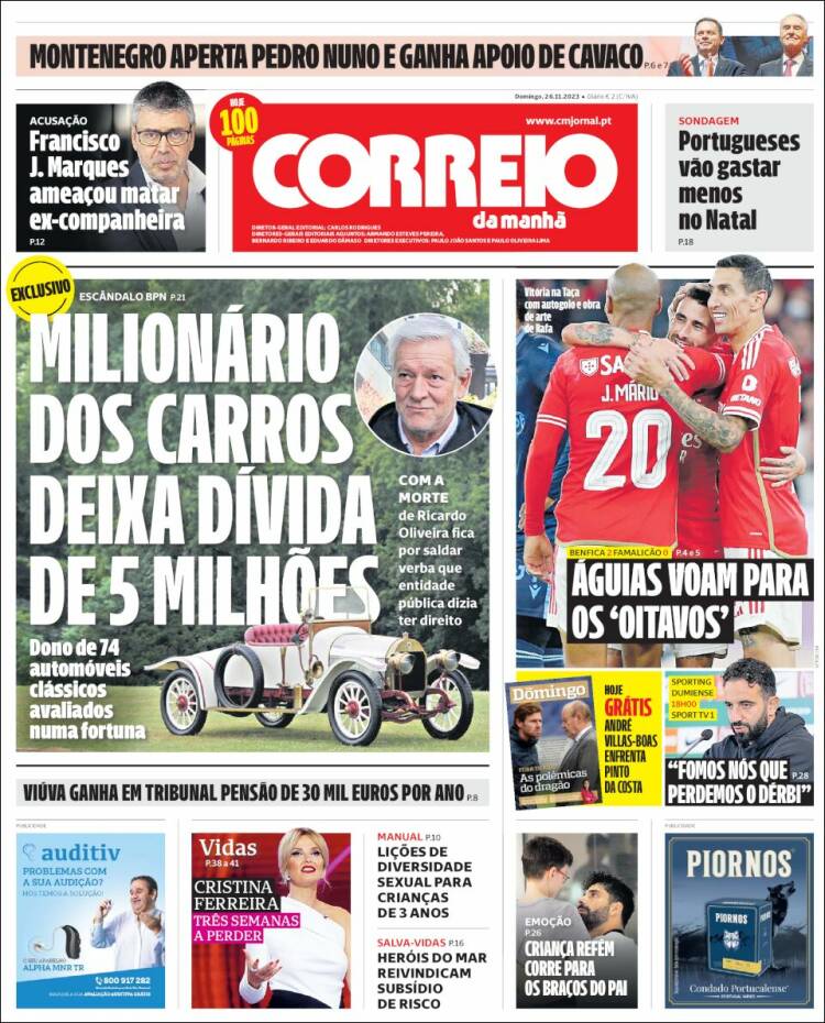 Portada de Correio da Manhã (Portugal)